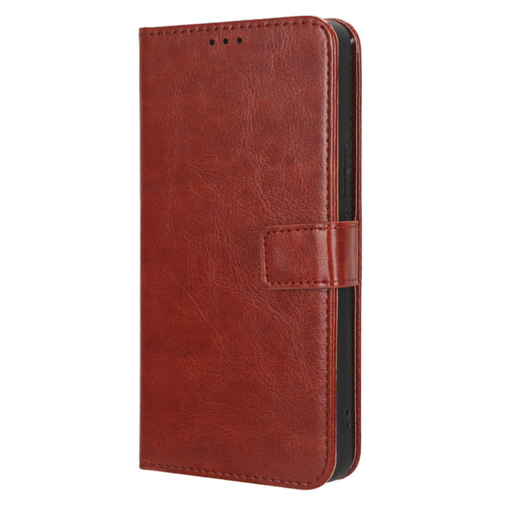 For Infinix Note 30 5G X6711 Crazy Horse Texture Phone Case PU Leather Flip Stand Wallet Cover