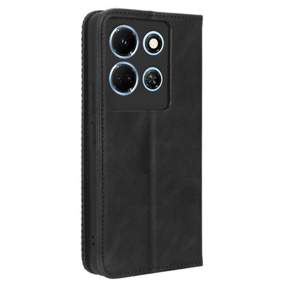 For Infinix Note 30 5G X6711 Magnetic Closing Retro Leather Cover Stand Wallet Phone Case