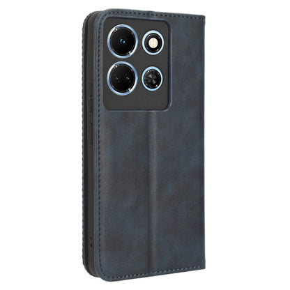 For Infinix Note 30 5G X6711 Magnetic Closing Retro Leather Cover Stand Wallet Phone Case