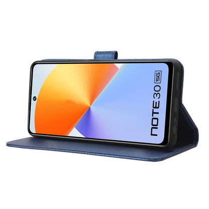 For Infinix Note 30 5G X6711 PU Leather Wallet Phone Case Diamond Texture Phone Stand Cover