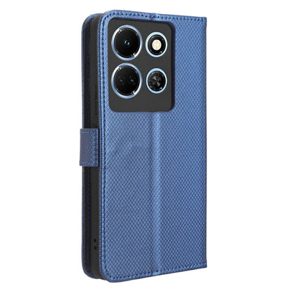 For Infinix Note 30 5G X6711 PU Leather Wallet Phone Case Diamond Texture Phone Stand Cover