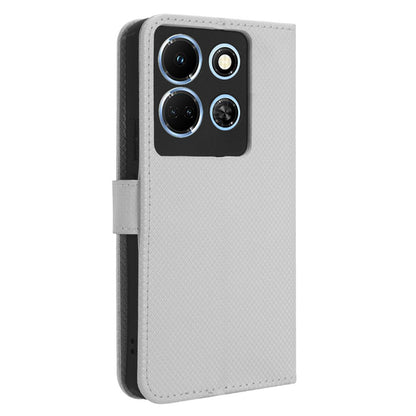 For Infinix Note 30 5G X6711 PU Leather Wallet Phone Case Diamond Texture Phone Stand Cover