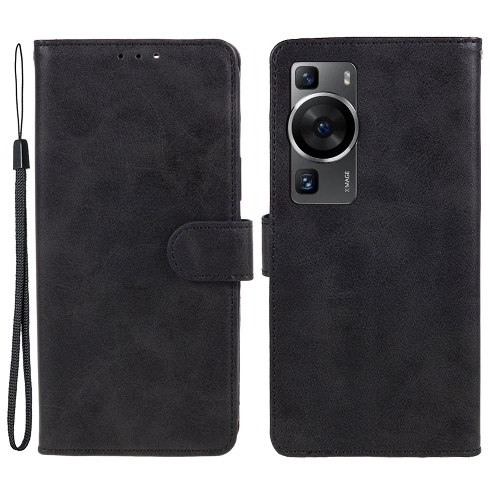 For Huawei P60 / P60 Pro Calf Texture Stand Cover Magnetic Clasp Leather Wallet Phone Case