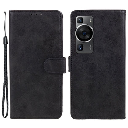 For Huawei P60 / P60 Pro Calf Texture Stand Cover Magnetic Clasp Leather Wallet Phone Case