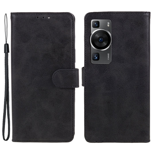 For Huawei P60 / P60 Pro Calf Texture Stand Cover Magnetic Clasp Leather Wallet Phone Case