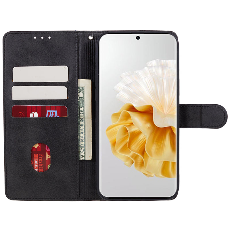 For Huawei P60 / P60 Pro Calf Texture Stand Cover Magnetic Clasp Leather Wallet Phone Case