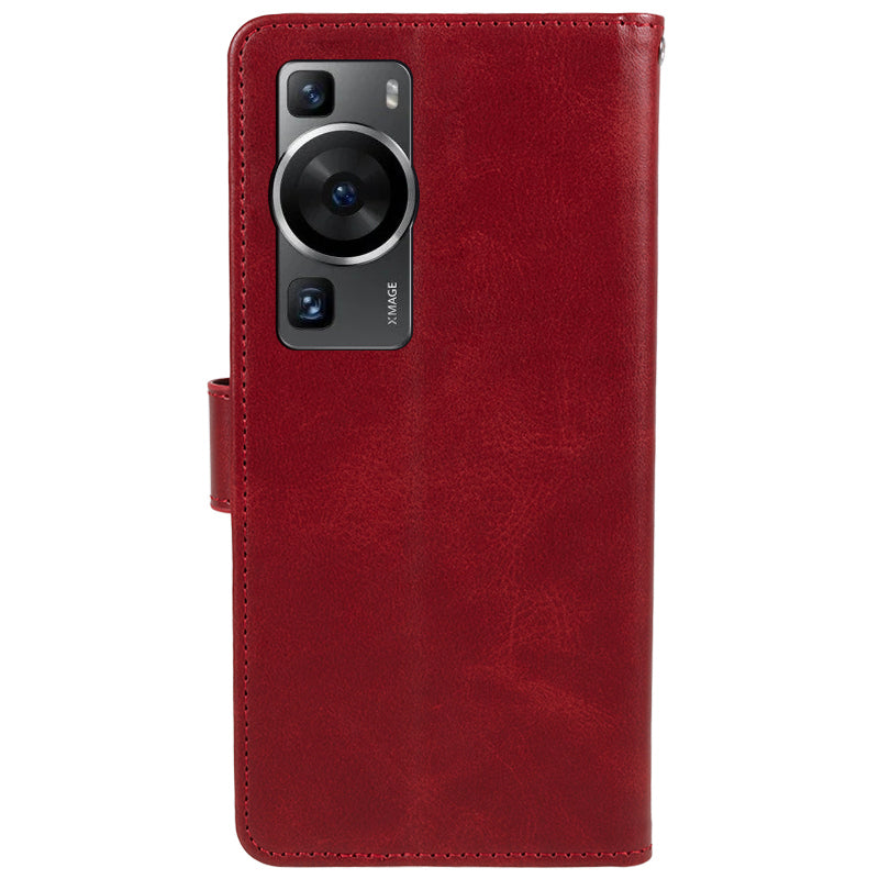 For Huawei P60 / P60 Pro Calf Texture Stand Cover Magnetic Clasp Leather Wallet Phone Case