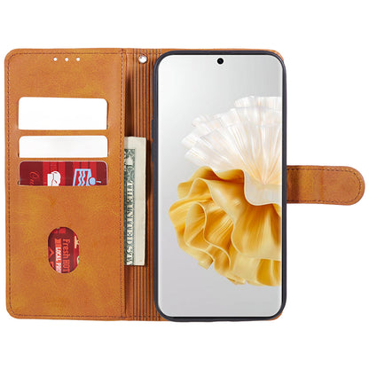 For Huawei P60 / P60 Pro Calf Texture Stand Cover Magnetic Clasp Leather Wallet Phone Case