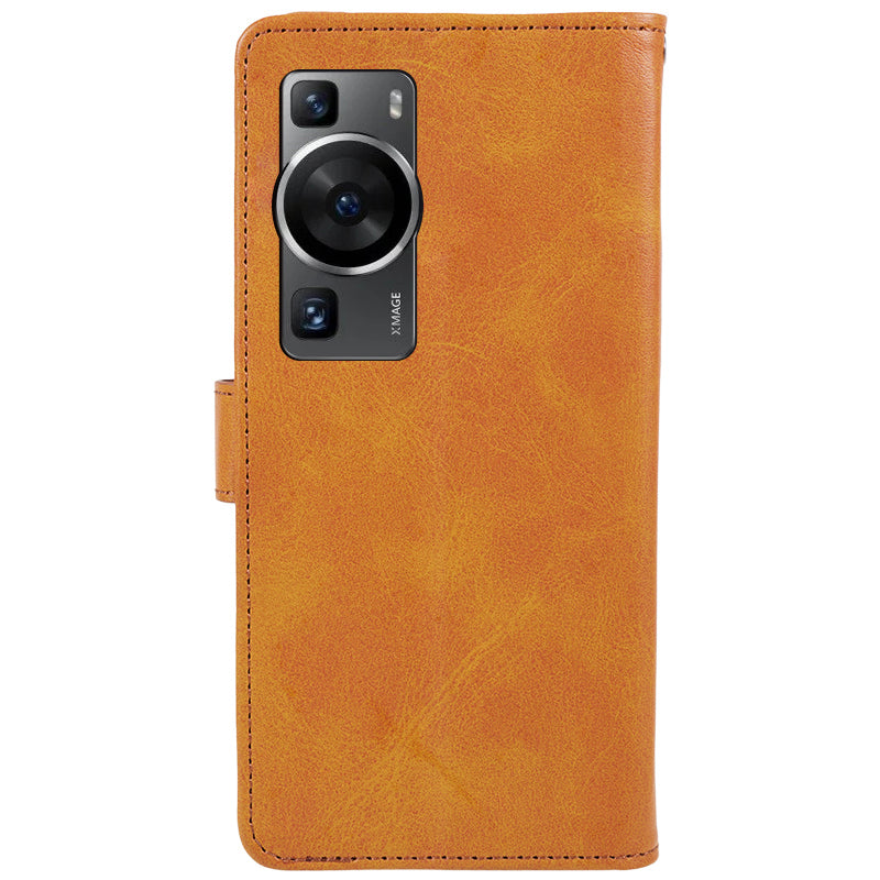 For Huawei P60 / P60 Pro Calf Texture Stand Cover Magnetic Clasp Leather Wallet Phone Case