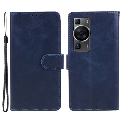 For Huawei P60 / P60 Pro Calf Texture Stand Cover Magnetic Clasp Leather Wallet Phone Case