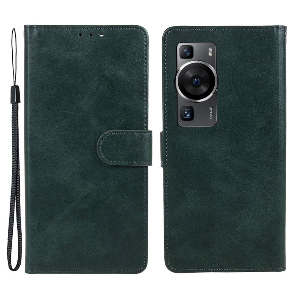 For Huawei P60 / P60 Pro Calf Texture Stand Cover Magnetic Clasp Leather Wallet Phone Case