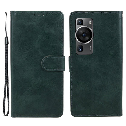 For Huawei P60 / P60 Pro Calf Texture Stand Cover Magnetic Clasp Leather Wallet Phone Case