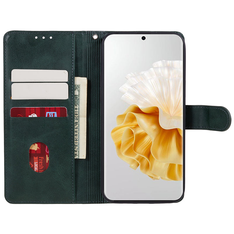 For Huawei P60 / P60 Pro Calf Texture Stand Cover Magnetic Clasp Leather Wallet Phone Case