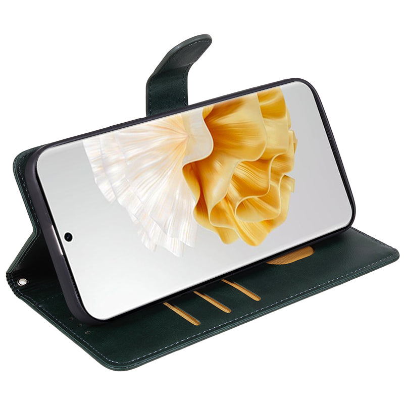 For Huawei P60 / P60 Pro Calf Texture Stand Cover Magnetic Clasp Leather Wallet Phone Case