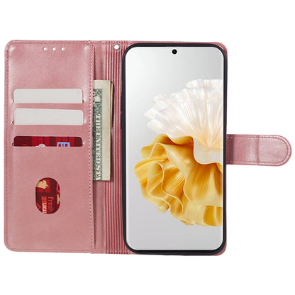 For Huawei P60 / P60 Pro Calf Texture Stand Cover Magnetic Clasp Leather Wallet Phone Case