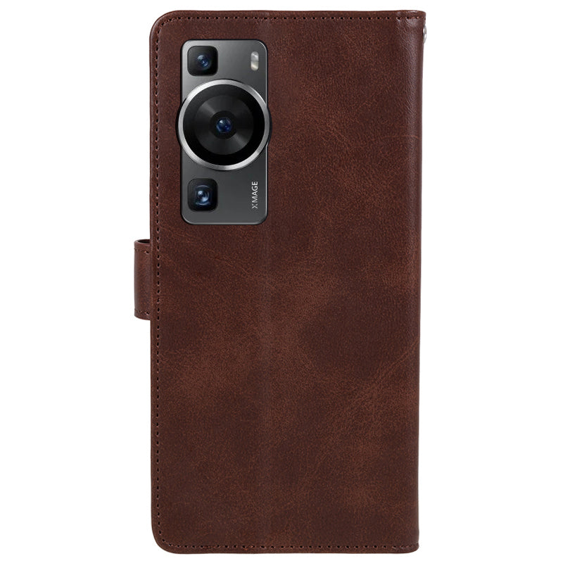For Huawei P60 / P60 Pro Calf Texture Stand Cover Magnetic Clasp Leather Wallet Phone Case