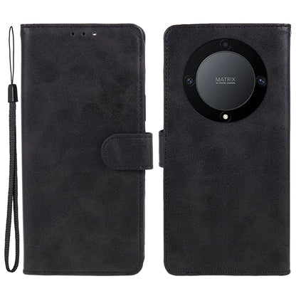 For Honor X40 5G / X9a 5G / Magic5 Lite 5G PU Leather Anti-fall Phone Case Calf Texture Wallet Stand Cover