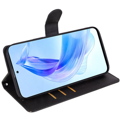For Honor X40 5G / X9a 5G / Magic5 Lite 5G PU Leather Anti-fall Phone Case Calf Texture Wallet Stand Cover