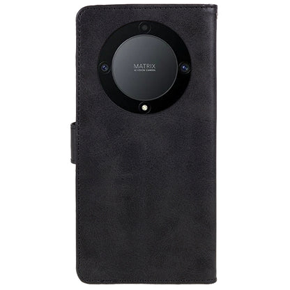 For Honor X40 5G / X9a 5G / Magic5 Lite 5G PU Leather Anti-fall Phone Case Calf Texture Wallet Stand Cover
