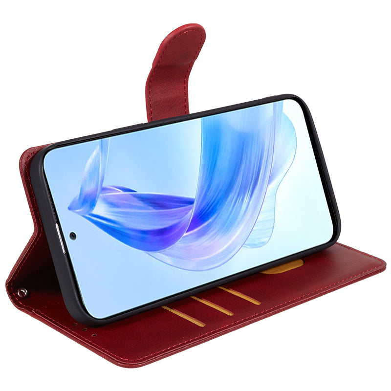 For Honor X40 5G / X9a 5G / Magic5 Lite 5G PU Leather Anti-fall Phone Case Calf Texture Wallet Stand Cover
