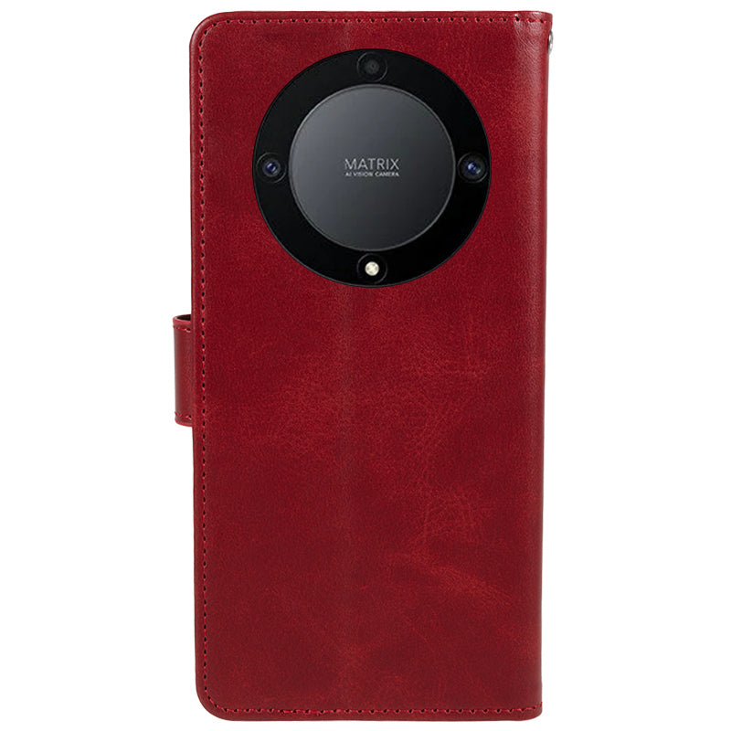 For Honor X40 5G / X9a 5G / Magic5 Lite 5G PU Leather Anti-fall Phone Case Calf Texture Wallet Stand Cover