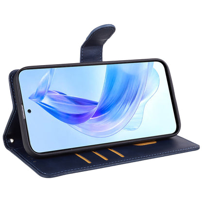 For Honor X40 5G / X9a 5G / Magic5 Lite 5G PU Leather Anti-fall Phone Case Calf Texture Wallet Stand Cover