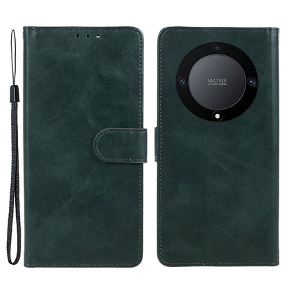 For Honor X40 5G / X9a 5G / Magic5 Lite 5G PU Leather Anti-fall Phone Case Calf Texture Wallet Stand Cover