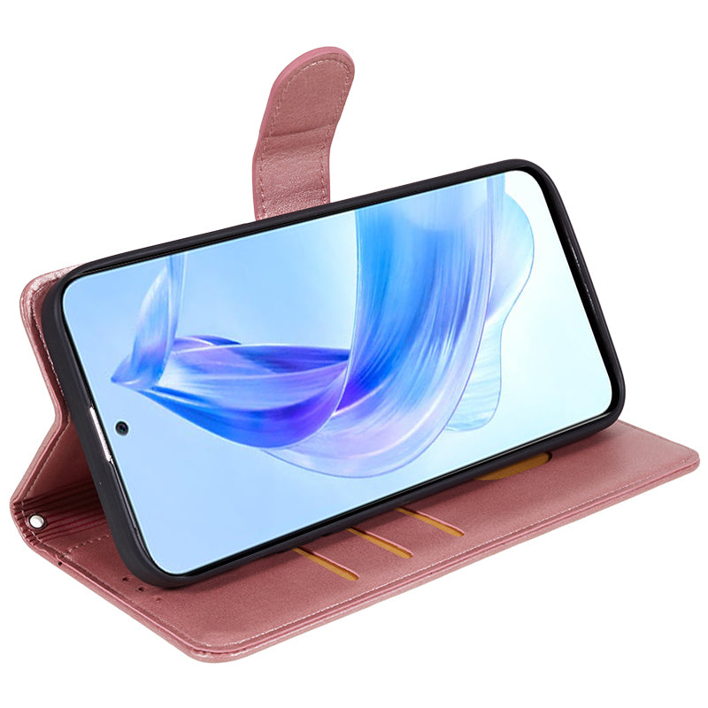 For Honor X40 5G / X9a 5G / Magic5 Lite 5G PU Leather Anti-fall Phone Case Calf Texture Wallet Stand Cover