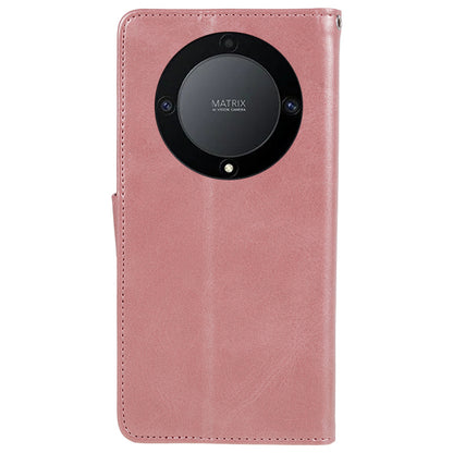 For Honor X40 5G / X9a 5G / Magic5 Lite 5G PU Leather Anti-fall Phone Case Calf Texture Wallet Stand Cover