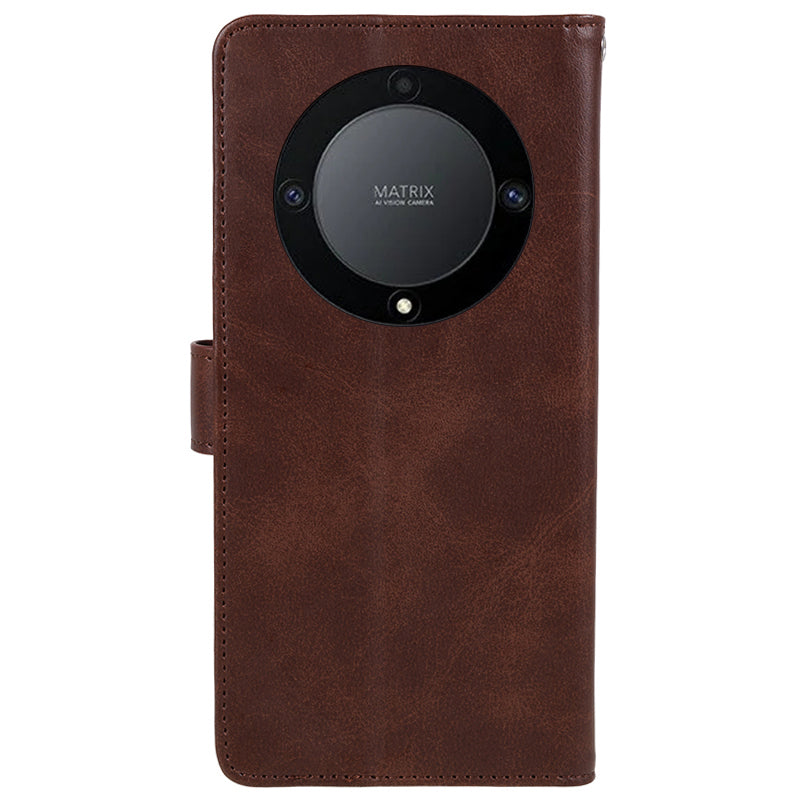 For Honor X40 5G / X9a 5G / Magic5 Lite 5G PU Leather Anti-fall Phone Case Calf Texture Wallet Stand Cover