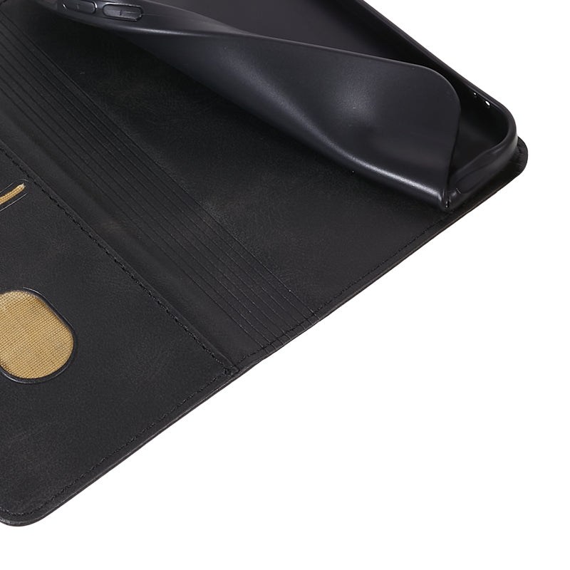 For Huawei P60 / P60 Pro Calf Texture PU Leather Case Business Style Wallet Stand Phone Cover