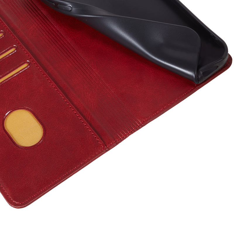 For Huawei P60 / P60 Pro Calf Texture PU Leather Case Business Style Wallet Stand Phone Cover