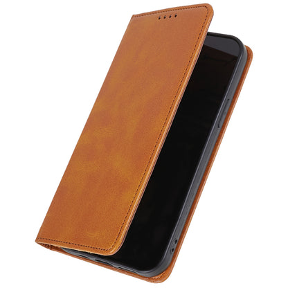For Huawei P60 / P60 Pro Calf Texture PU Leather Case Business Style Wallet Stand Phone Cover