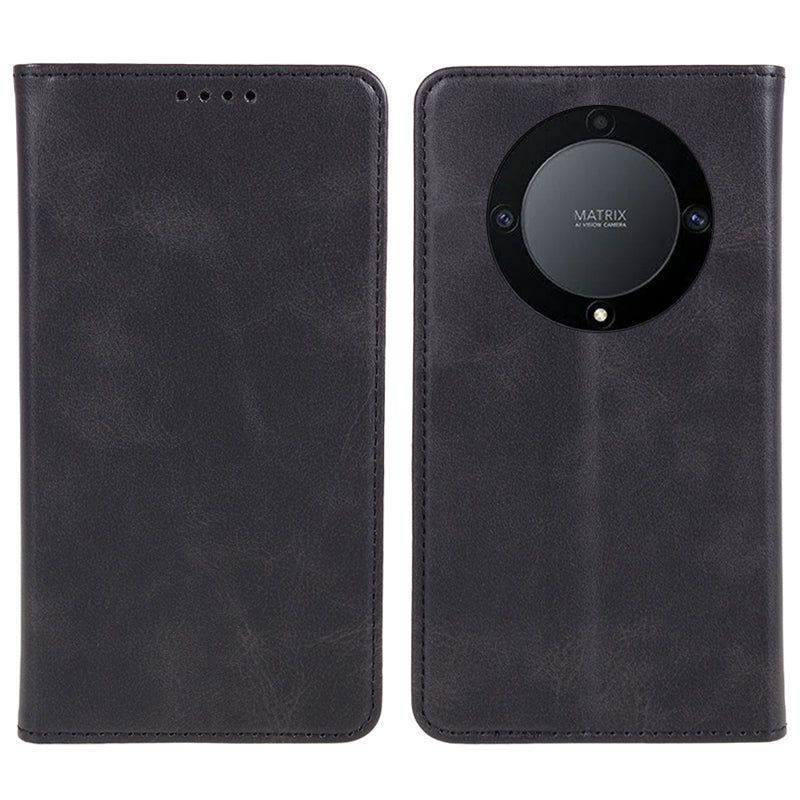 For Honor X40 5G / X9a 5G / Magic5 Lite 5G PU Leather Phone Case Calf Texture Wallet Stand Protective Cover