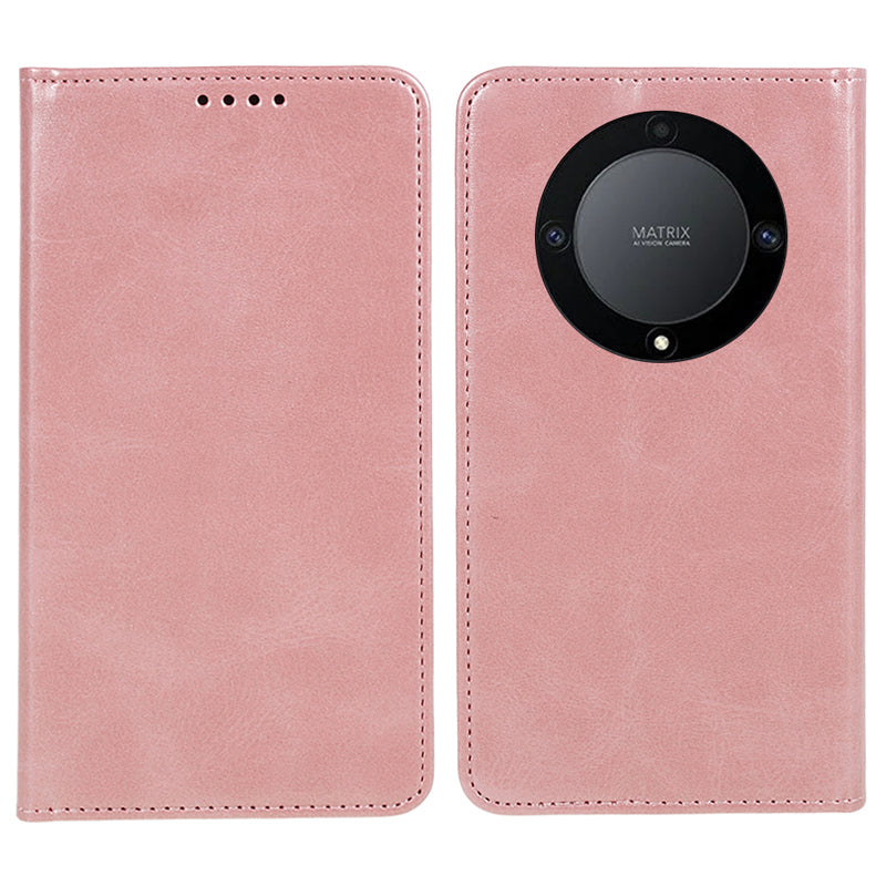 For Honor X40 5G / X9a 5G / Magic5 Lite 5G PU Leather Phone Case Calf Texture Wallet Stand Protective Cover