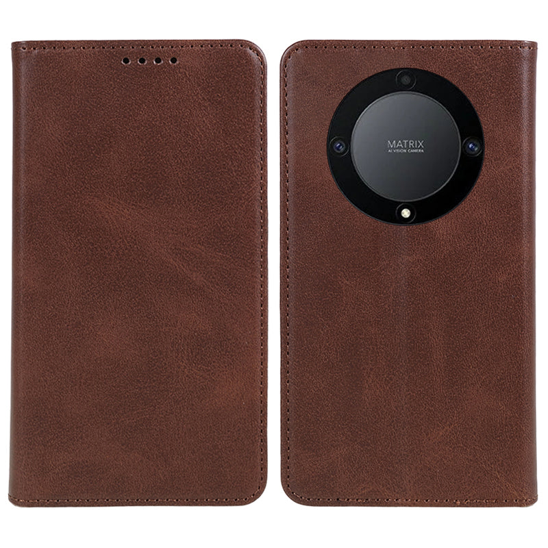 For Honor X40 5G / X9a 5G / Magic5 Lite 5G PU Leather Phone Case Calf Texture Wallet Stand Protective Cover