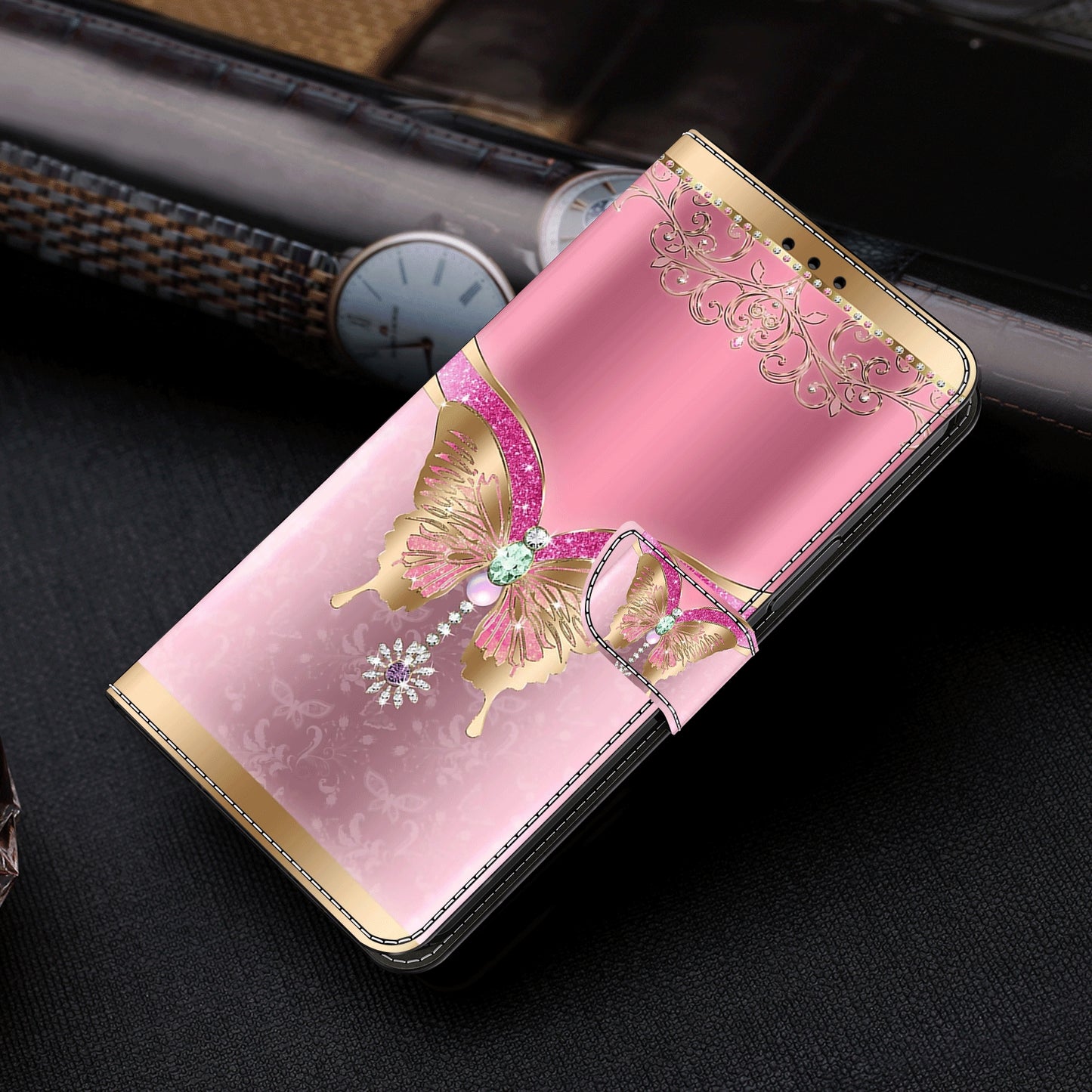For Samsung Galaxy S23 Ultra 3D Pattern Phone Case PU Leather Wallet Stand Cover