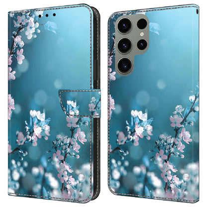 For Samsung Galaxy S23 Ultra 3D Pattern Phone Case PU Leather Wallet Stand Cover