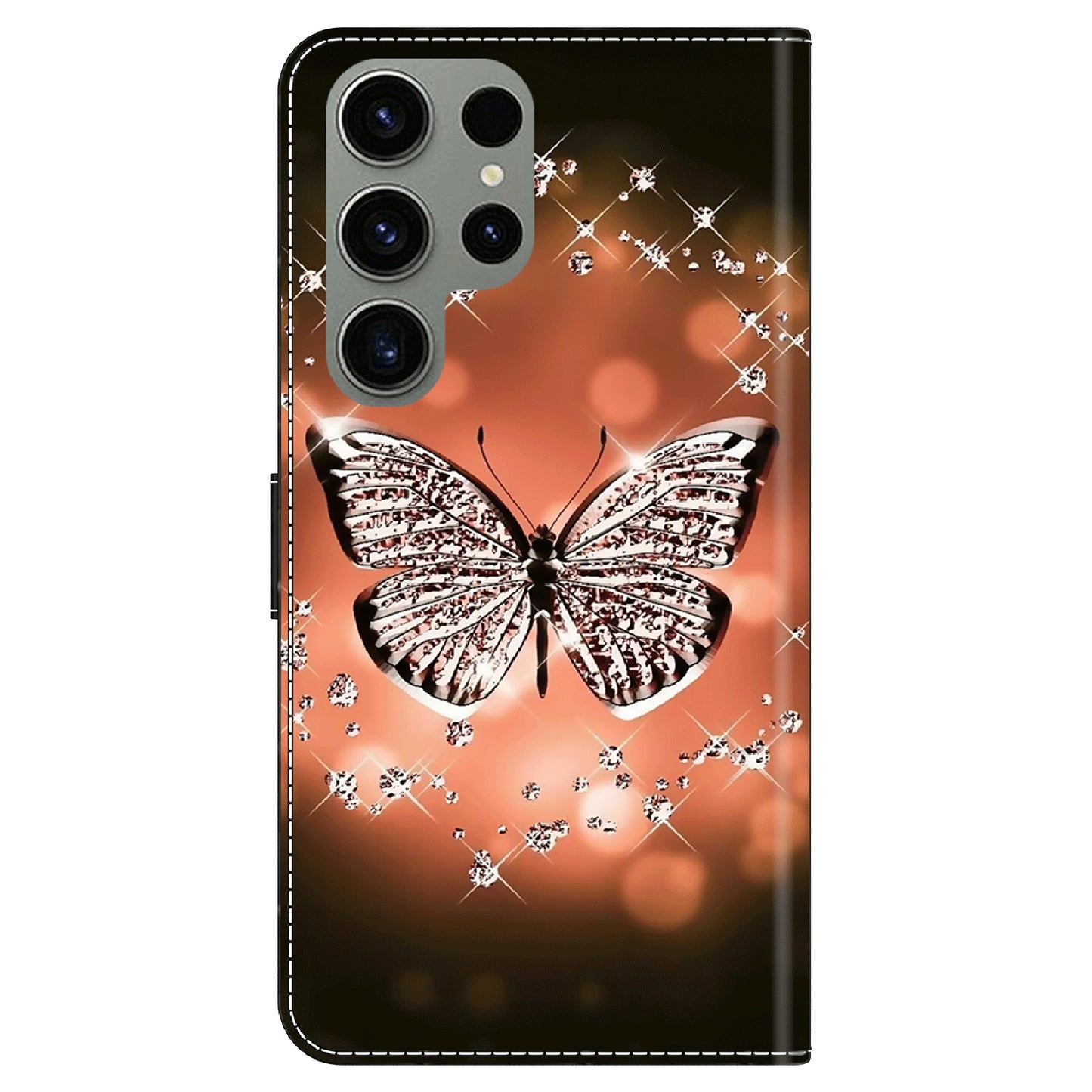 For Samsung Galaxy S23 Ultra 3D Pattern Phone Case PU Leather Wallet Stand Cover