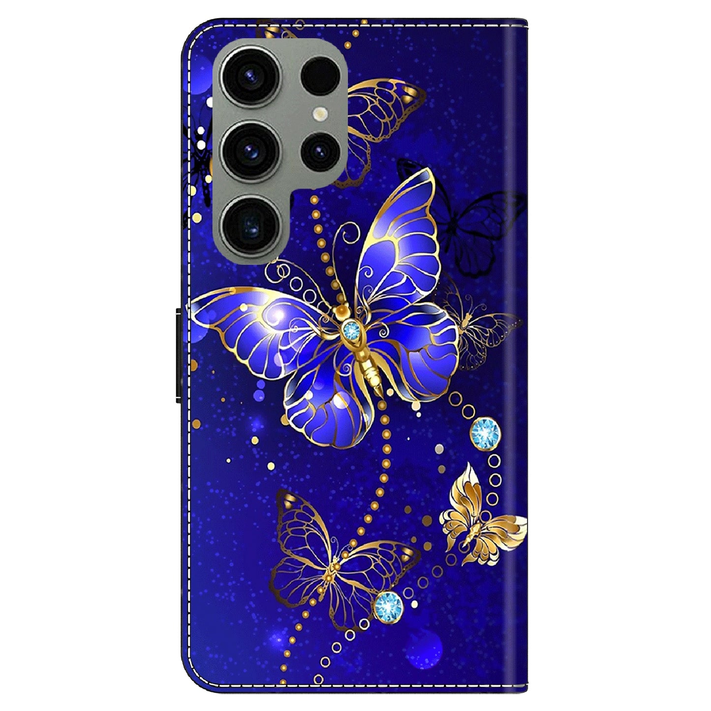 For Samsung Galaxy S23 Ultra 3D Pattern Phone Case PU Leather Wallet Stand Cover