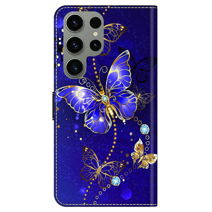 For Samsung Galaxy S23 Ultra 3D Pattern Phone Case PU Leather Wallet Stand Cover