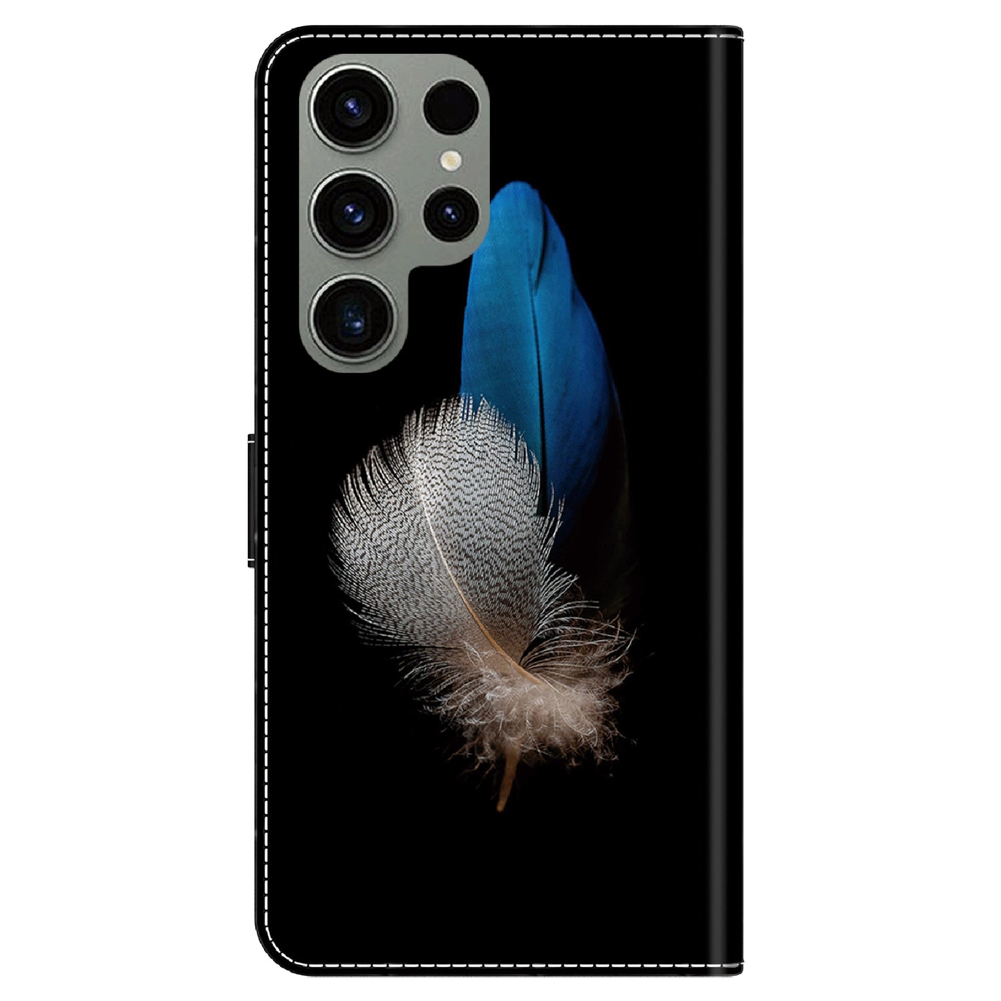 For Samsung Galaxy S23 Ultra 3D Pattern Phone Case PU Leather Wallet Stand Cover