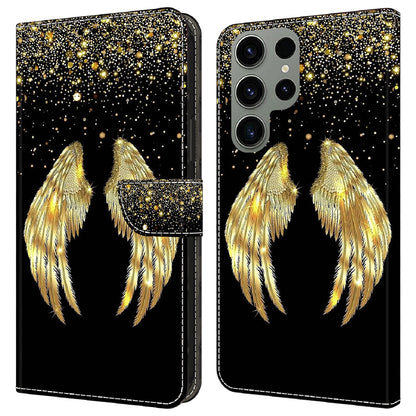 For Samsung Galaxy S23 Ultra 3D Pattern Phone Case PU Leather Wallet Stand Cover