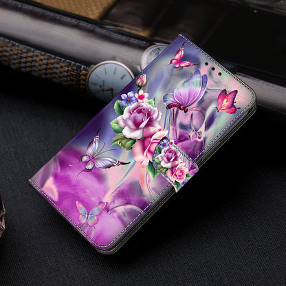 For Samsung Galaxy S23 Ultra 3D Pattern Phone Case PU Leather Wallet Stand Cover