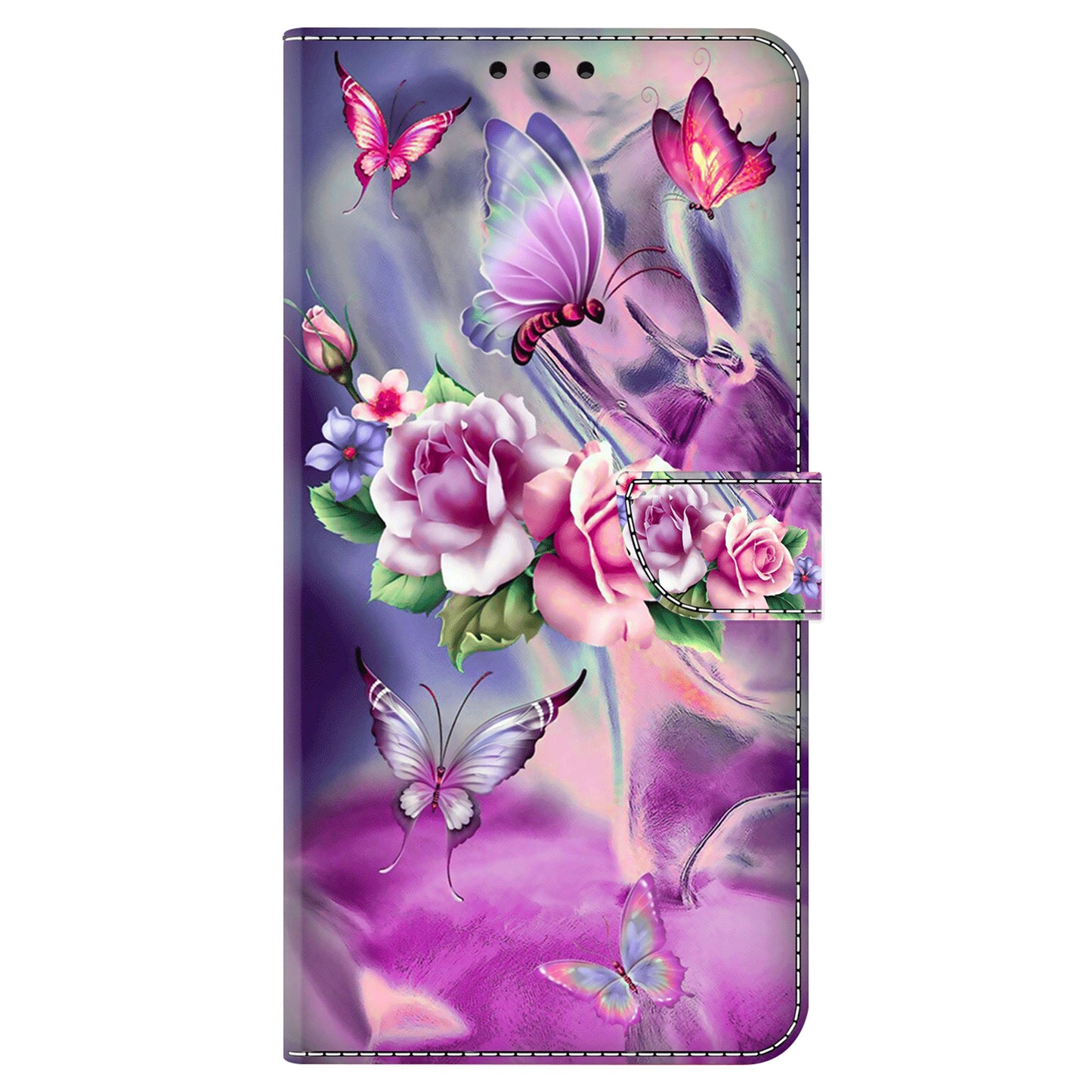 For Samsung Galaxy S23 Ultra 3D Pattern Phone Case PU Leather Wallet Stand Cover
