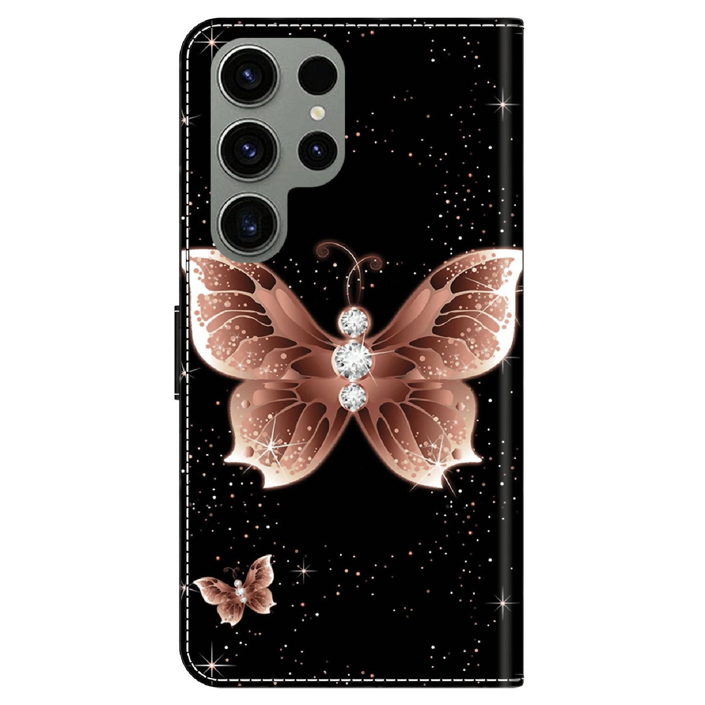 For Samsung Galaxy S23 Ultra 3D Pattern Phone Case PU Leather Wallet Stand Cover