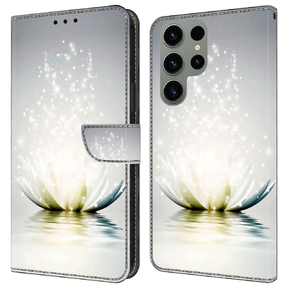 For Samsung Galaxy S23 Ultra 3D Pattern Phone Case PU Leather Wallet Stand Cover