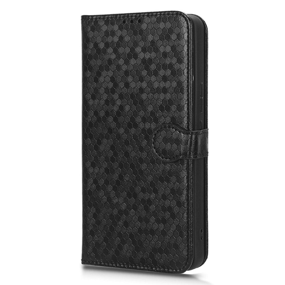 For Infinix Note 30 5G Leather Wallet Phone Case Dot Imprinted Shockproof Stand Cover