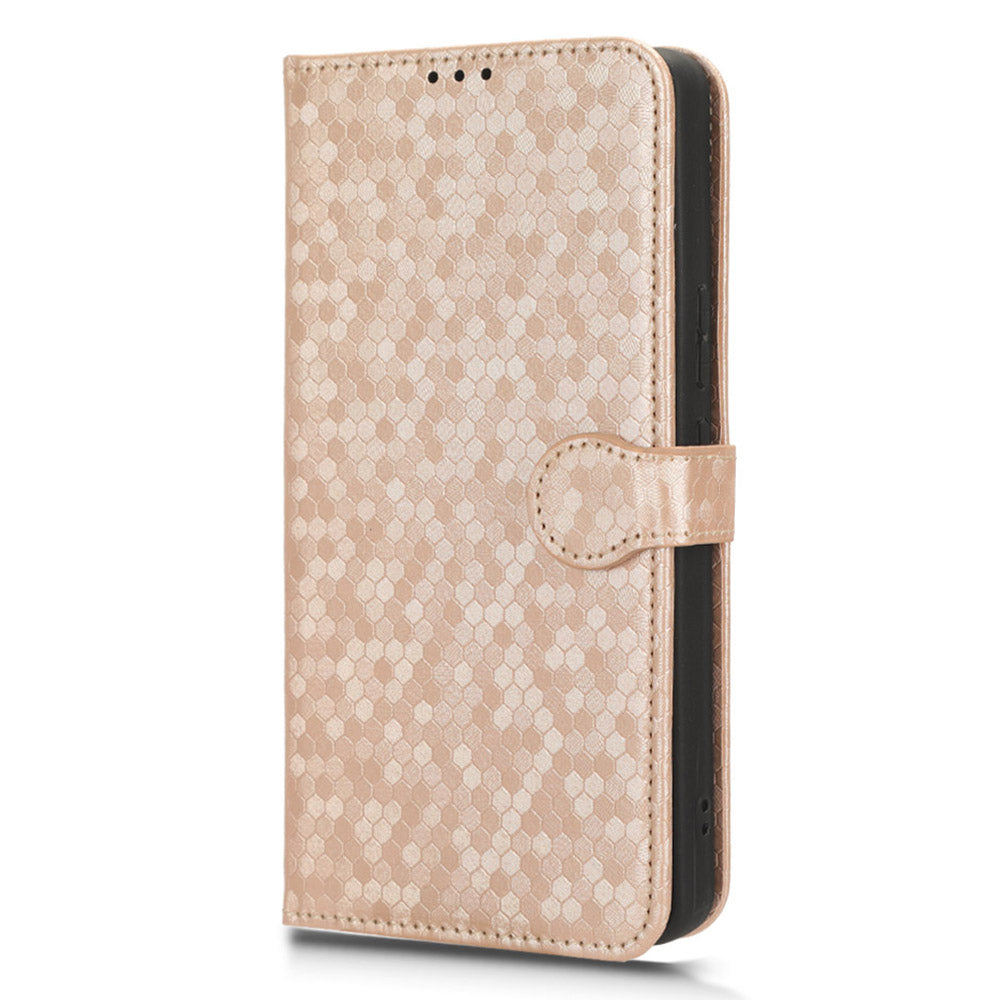 For Infinix Note 30 5G Leather Wallet Phone Case Dot Imprinted Shockproof Stand Cover