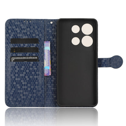 For Infinix Note 30 5G Leather Wallet Phone Case Dot Imprinted Shockproof Stand Cover